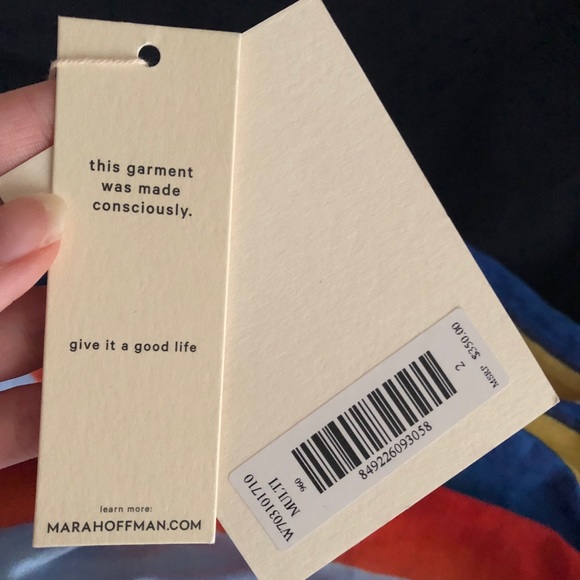 Mara Hoffman Rainbow Watercolor Maxi Dress NWT - Picture 6 of 6